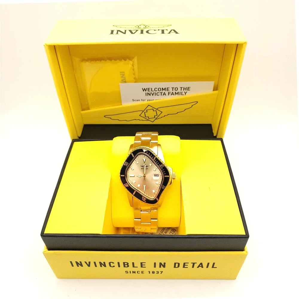 Invicta Artist Surreal 51005 Men's Watch 40mm Gold Tone Gold Dial Quartz